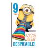 9 Today 9th Birthday Minions Card