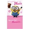 Special Niece Minions Birthday Card