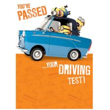 Passed Your Driving Test Congratulations Minions Card
