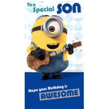 Special Son Minions Birthday Card