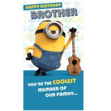 Brother Minions Birthday Card