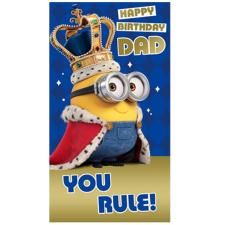 Dad You Rule Minions Birthday Card
