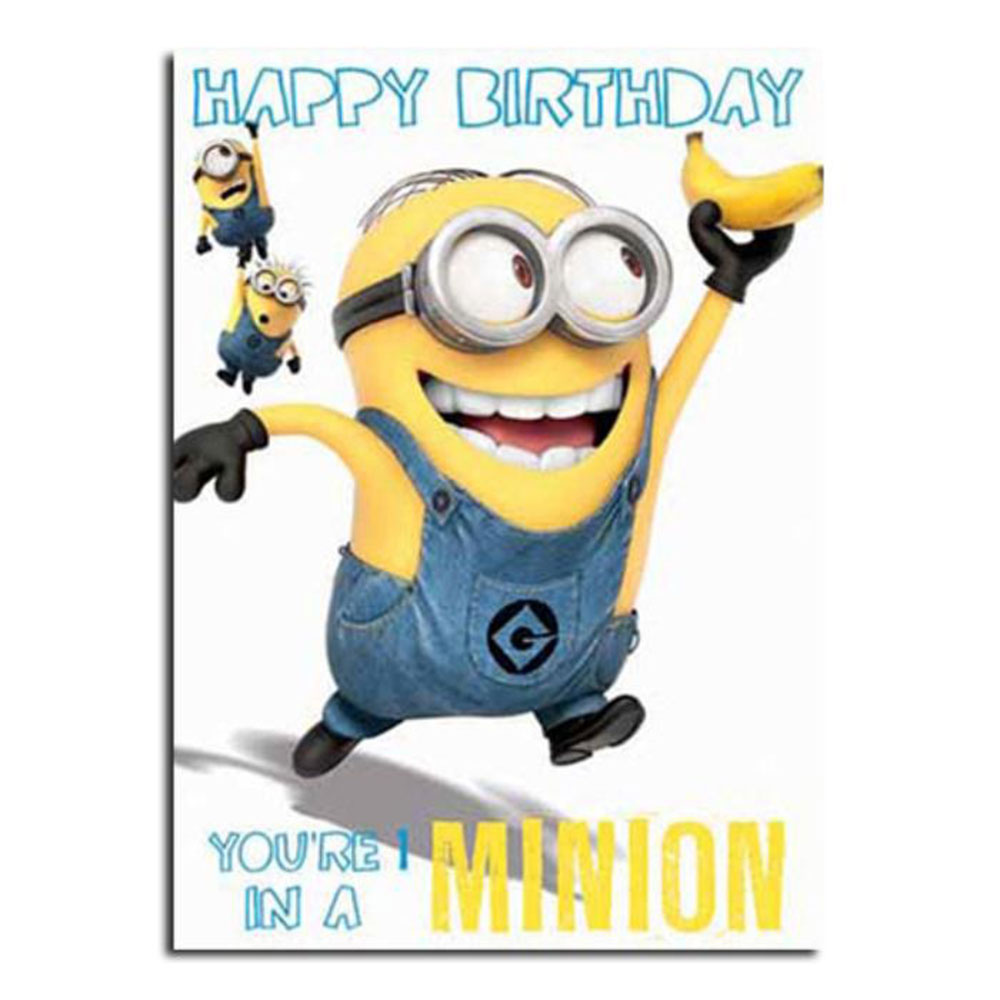 minion 1 in a minion birthday card minion shop minion christmas greetings