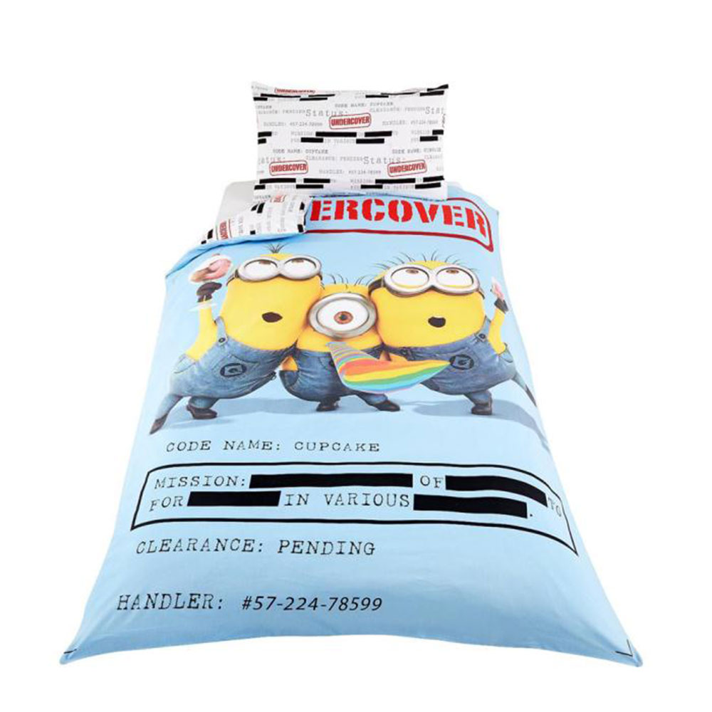 Minions Undercover Single Panel Duvet Set Minion Shop