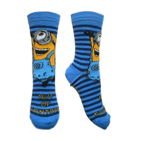 Blue Striped Minions Kids Socks  £1.49