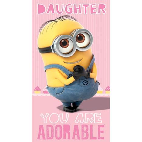 Adorable Daughter Minions Birthday Card  £2.10