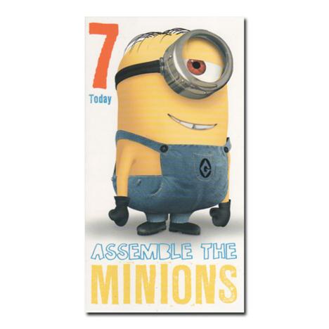 7 Today 7th Birthday Minions Card  £2.10