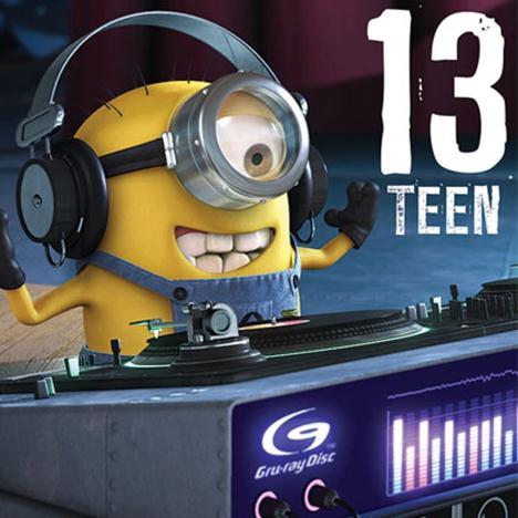 13 Teen Minions 13th Birthday Card  £1.85