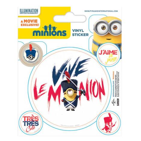 Minions Vive Le Minion Vinyl Stickers  £0.99
