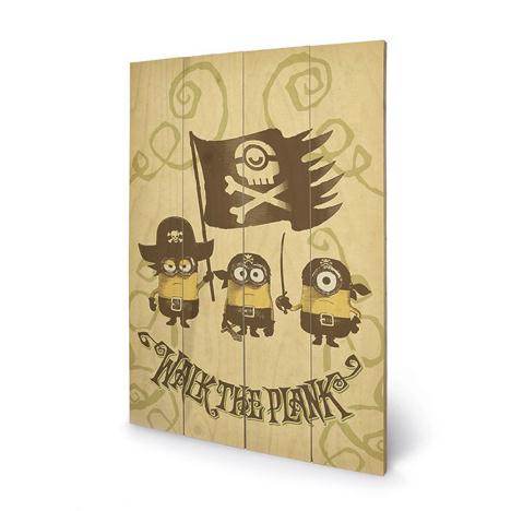Walk The Plank Minions Wooden Wall Art (40cm x 59cm)  £39.99