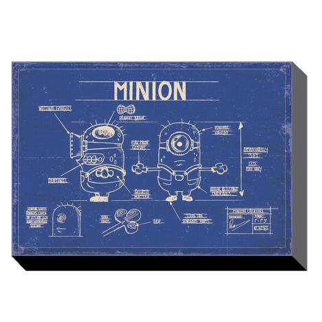 Minion Blue Print Canvas Print (85cm x 120cm)  £59.99